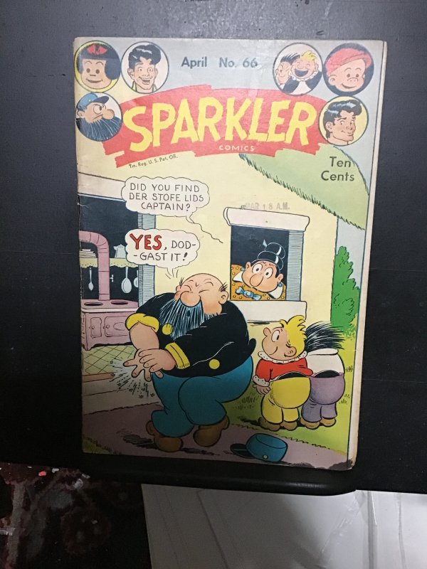 Sparkler Comics #66 (1947) Tarzan, Dick Tracy, Nancy, Li’l Abner! VG+ Wow!