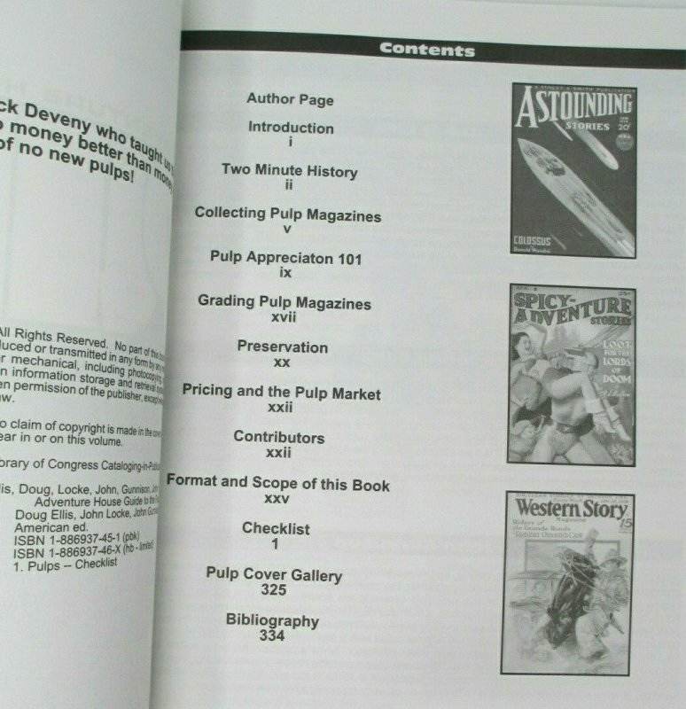 Adventure House Guide to the Pulps Checklist of the Pulp Magazine Era