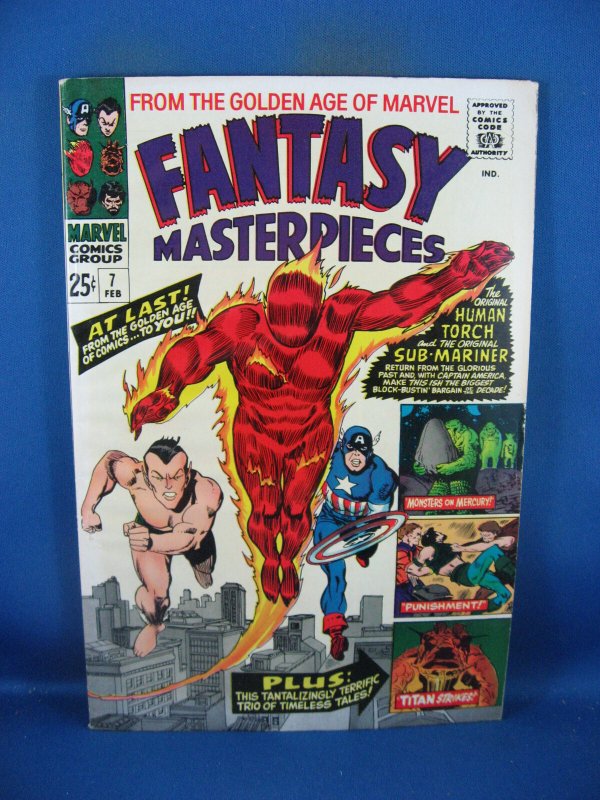 FANTASY MASTERPIECES 7 VF  MARVEL 1967 HUMAN TORCH