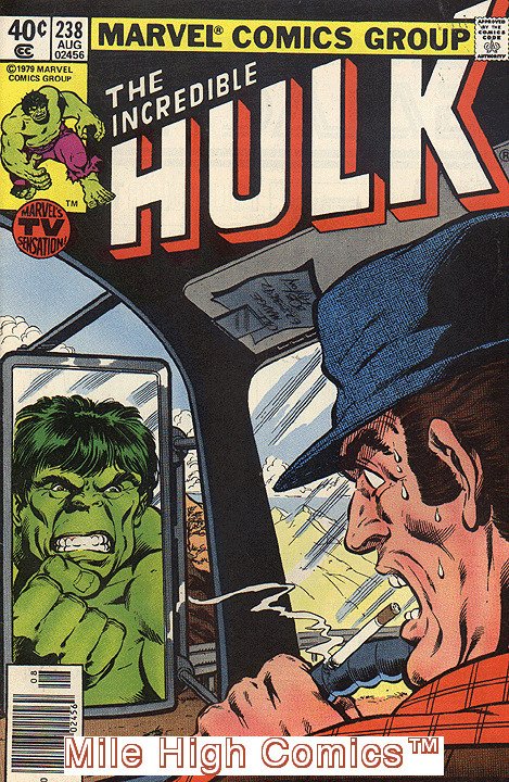 HULK  (1962 Series) (#1-6, #102-474, #600-635)(INCREDIB #238 NEWSSTAND Fair