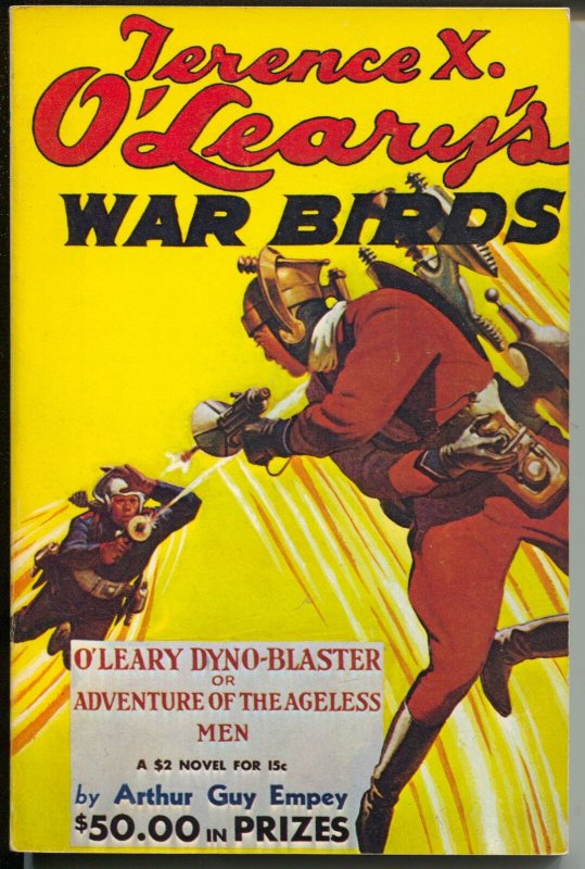 Terence X. O'Leary's War Birds 4/1935-weird menac eair war pulp reprint-FN