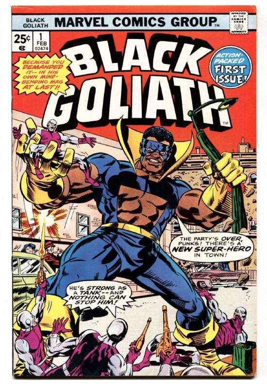 Black Goliath #1 1976-TUSKA ART 1st Issue African American Superhero VF-