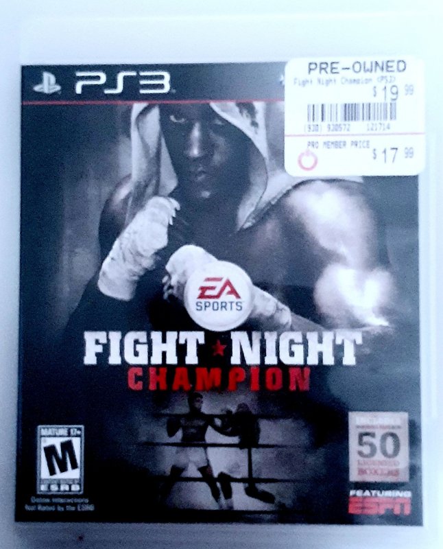 Fight Night Champion Sony PS3 Video Game Comics Toys Collectibles PC Sold As-Is