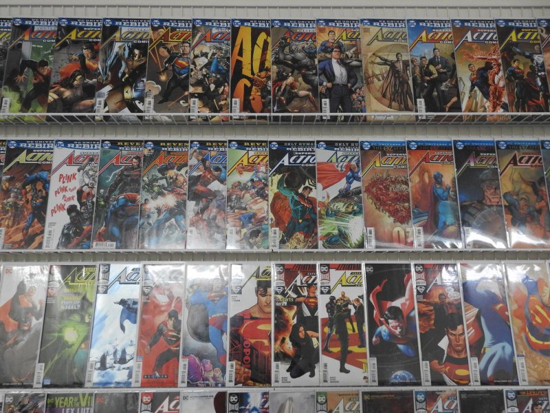 Huge Lot 140+ All Action Comics!! Variants throughout this box!!