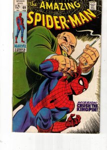 The Amazing Spider-Man #69 (1969) VF/NM HIGH-GRADE! KINGPIN COVER RICHMOND CERT!