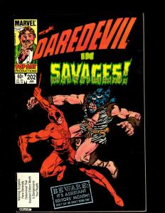 10 Daredevil Marvel Comic Books #192 193 194 200 202 202 203 204 205 206 HY2