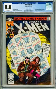 The X-Men #141 (1981) CGC 8.0! White Pages!
