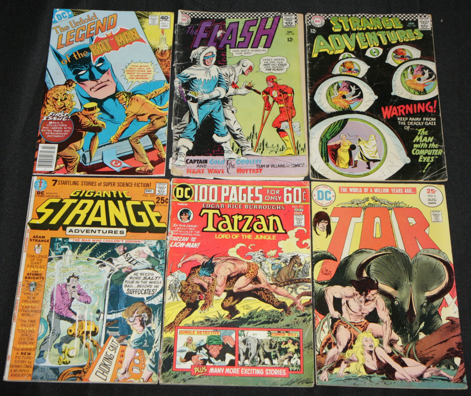 Vintage DC SilverBronze Age SUPER HERO TITLES 6pc Count Reader Comic