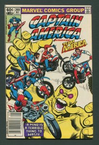 Captain America #269  / 9.2 NM-  / Mike Zeck Art / Newsstand  / May 1982