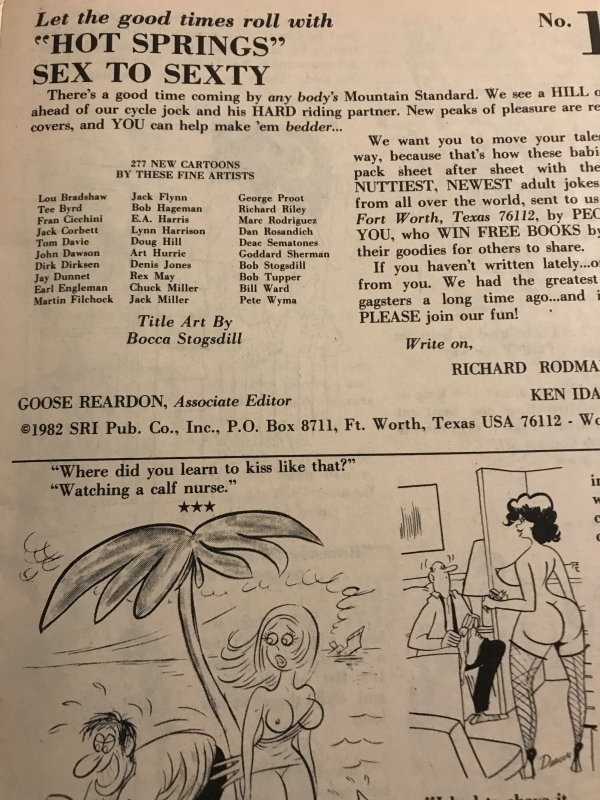 SEX TO SEXY #159 : SRI 1982 VF; Adult Cartoons & Jokes; Bill Ward, Pierre Davis
