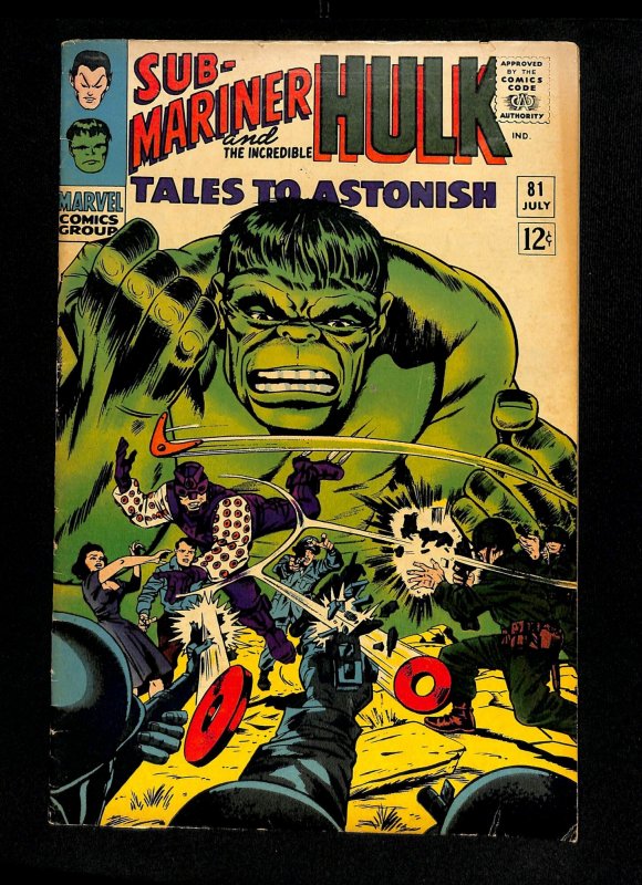 Tales To Astonish #81 Sub-Mariner and the Hulk!