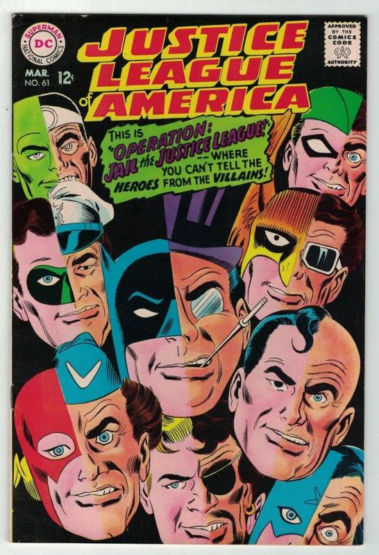 JUSTICE LEAGUE OF AMERICA 61 F-VF Mar. 1968