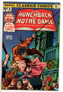 Mavel Classic Comics #3 - The Hunchback Of Notre Dame  (Marvel, 1976) - FN/VF