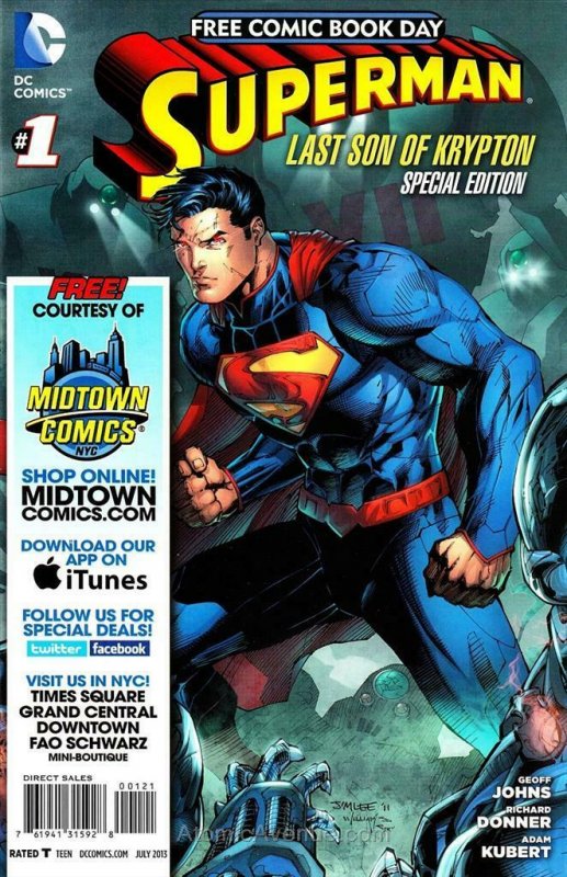 Superman: The Last Son of Krypton FCBD #1A (3rd) FN; DC | save on shipping - det 