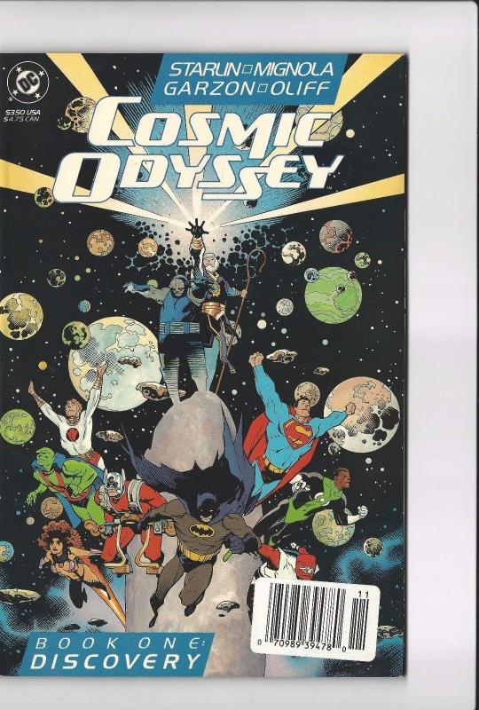 Lot Of 3 Cosmic Odyssey DC Comic Books # 1 2 3 VF/NM 1st Prints Batman Flash MM5