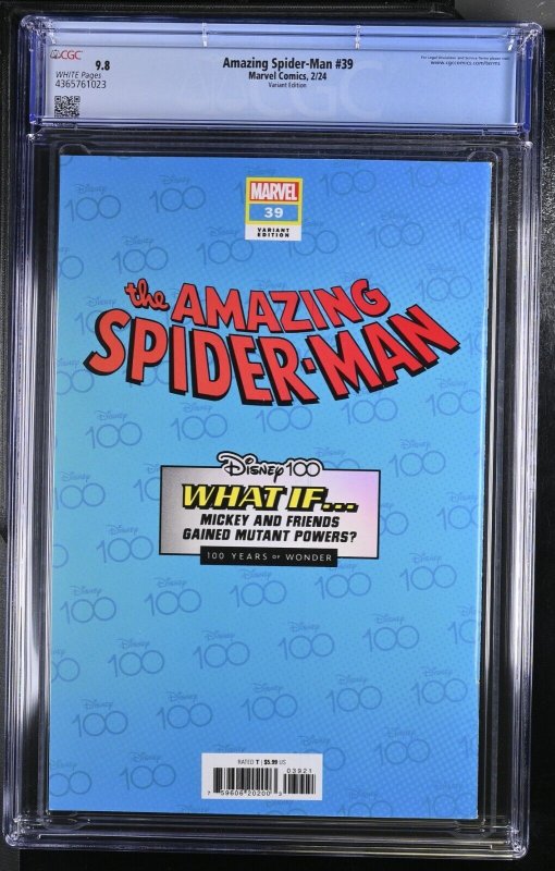 Amazing Spider-Man 39 CGC 9.8 Disney 100 Jim Lee X-Men 1 1991 Homage Marvel 2023