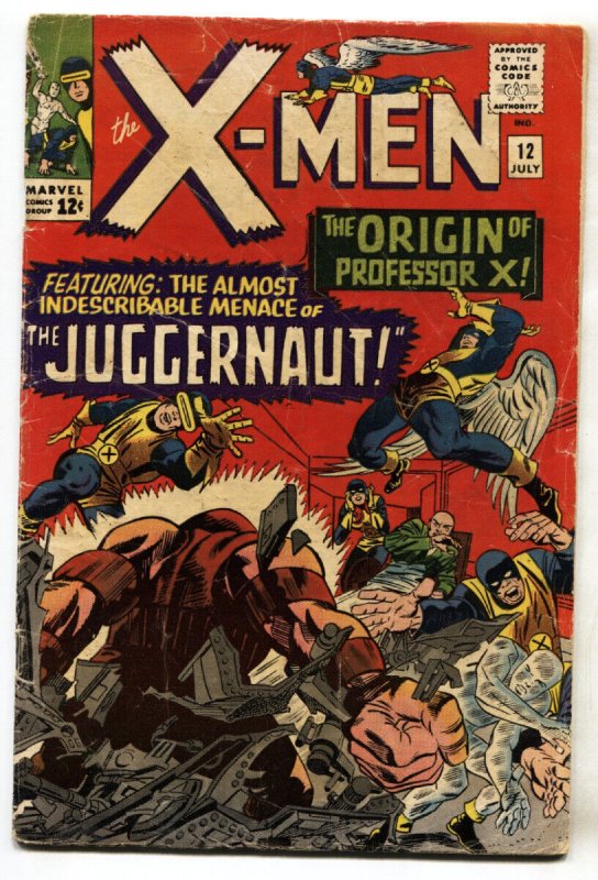 X-men #12 1965 - Marvel Comics 1st appearance JUGGERNAUT vg-