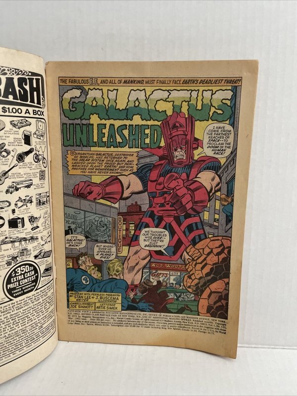 Fantastic Four #122 Galactus And Silver Surfer App.
