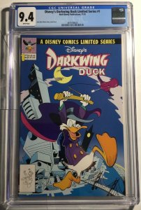 Disney Comics, Darkwing Duck #1, CGC 9.4, WP, 1st Darkwing Duck, Disney+, Look!