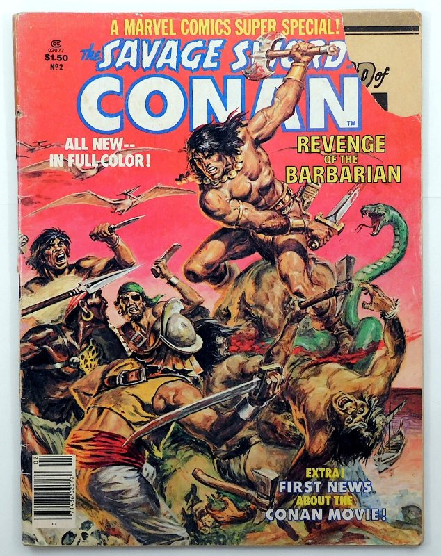 Marvel Comics Super Special (Savage Sword of Conan) #2 1978 Revenge of Barbarian