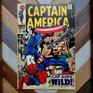 Captain America #106 VF/NM (Marvel 1968) HI GRADE! Feat Dr Faustus, Mao Tse-Tung