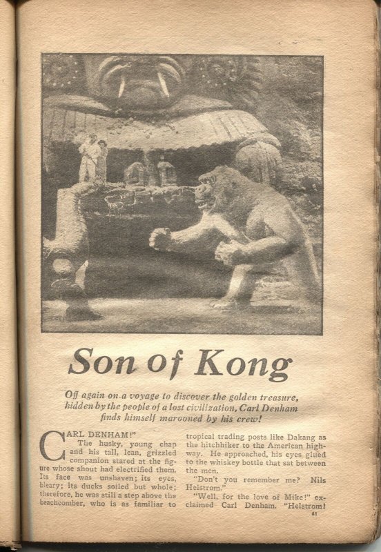 SURE FIRE SCREEN STORIES #1-1934-SON OF KONG-JOHN WAYNE-RARE-NEW COLLECTION 