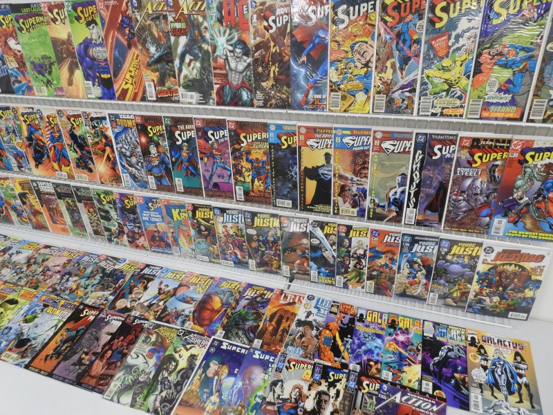 Huge Lot 140 Comics W/ Superman, Young Justice, +More! Avg VF Condition!