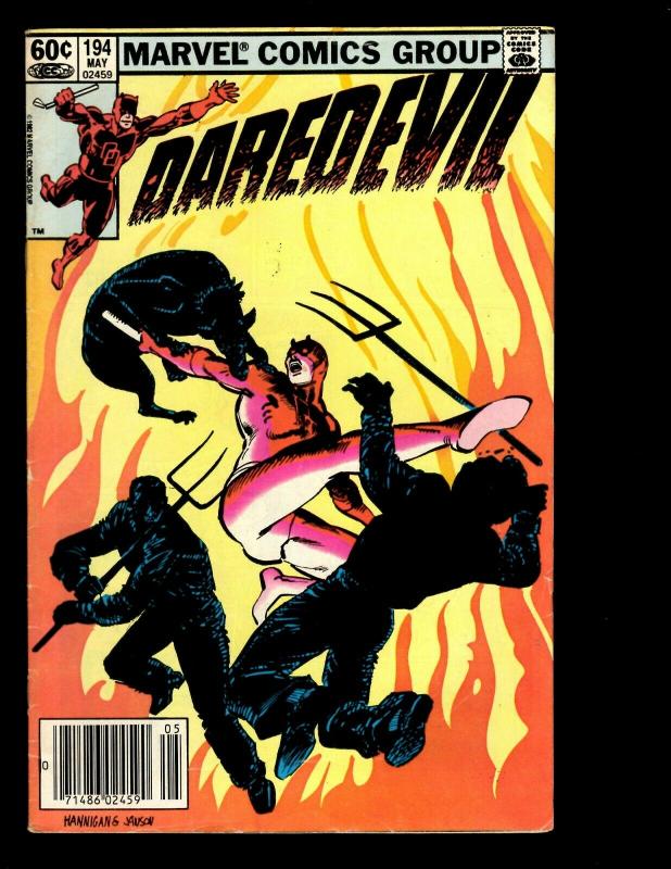 12 Daredevil Marvel Comics #193 194 195 196 198 199 212 237 252 260 262 263 EK14