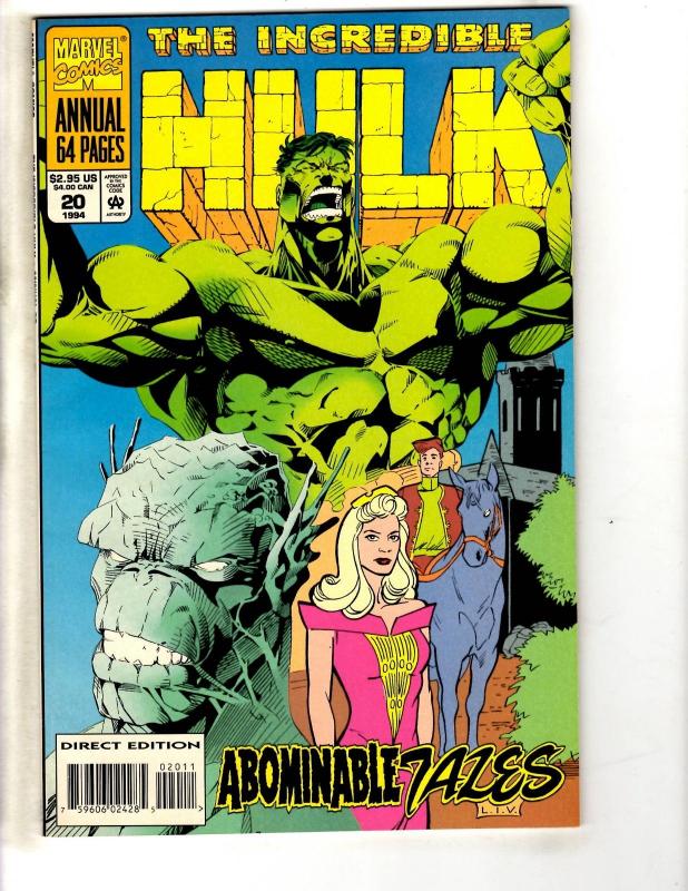 Lot Of 6 Incredible Hulk Marvel Comic Books ANNUALS # 17 18 19 20 97' 99' CR43