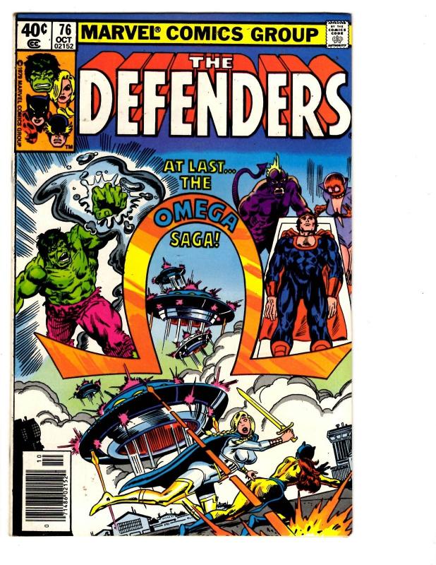 7 The Defenders Marvel Comic Books #71 72 74 75 76 77 78 Hulk Namor Hellcat BH34