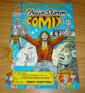 Brain Storm Comix #4 VF- british underground comic - brian bolland  bryan talbot 