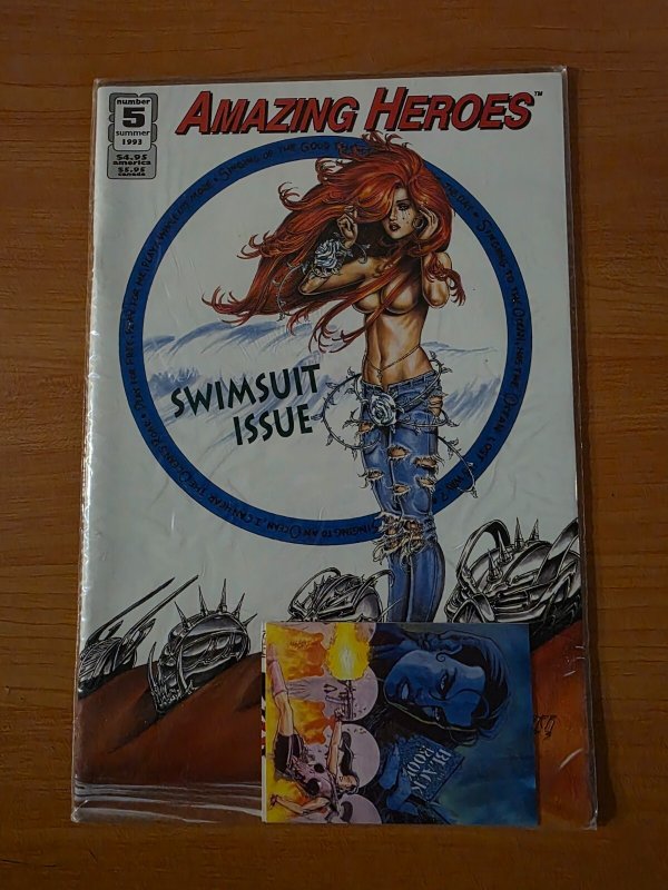 Amazing Heroes #5 Dawn Swimsuit Issue /w Card ~ NEAR MINT NM ~ 1993