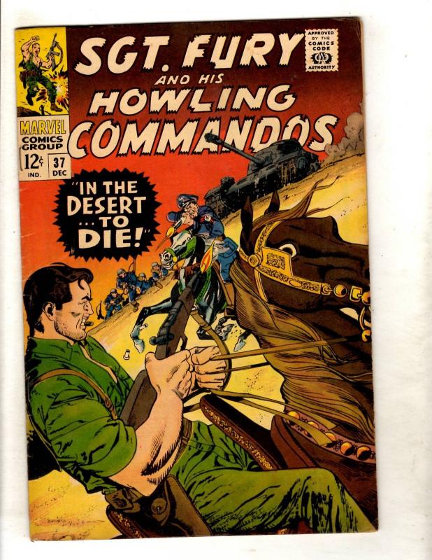 Sgt. Fury & His Howling Commandos # 37 VF Marvel Silver Age Comic Book JF11