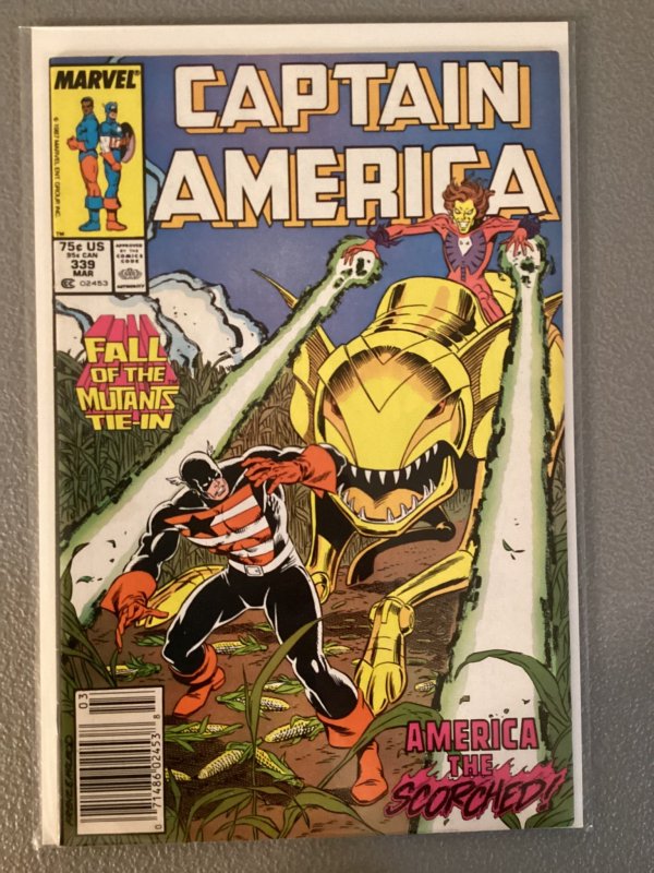 Captain America #339 Newsstand Edition (1988)