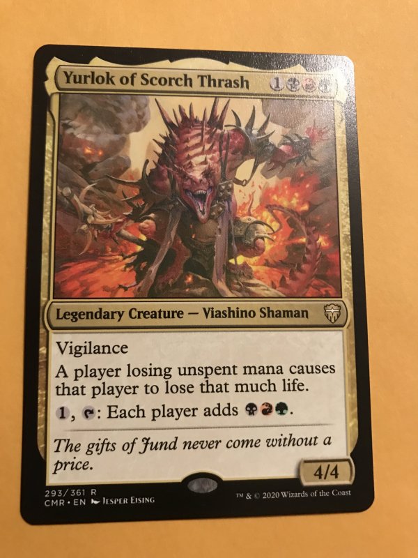 YULOK OF SCORCH THRASH : Magic the Gathering MTG card; COMMANDER LEGENDS, NM