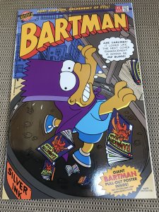 Bartman #1 : Bongo 1993 NM-; Simpson’s Bart, Chrome cover Beauty, w/ poster