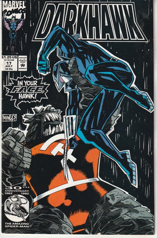 Darkhawk #17 Direct Edition (1992)