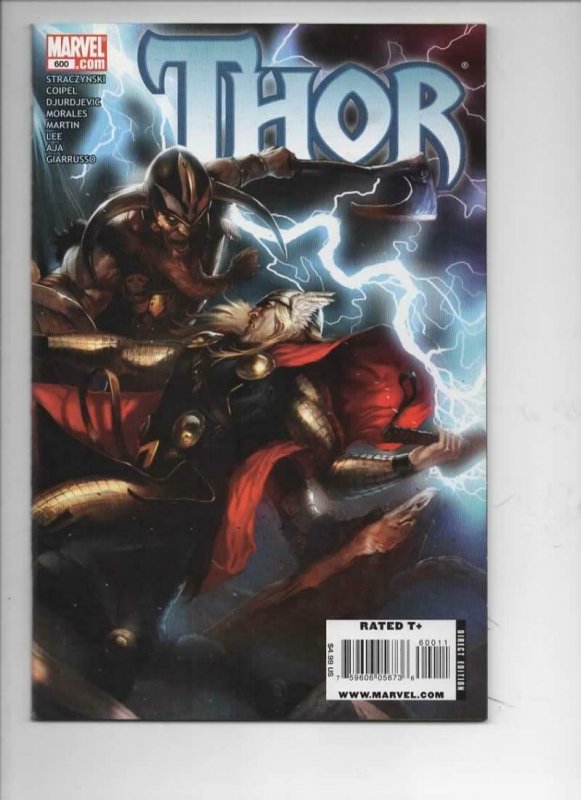 THOR #600 NM- God of Thunder A 1966 2009, more Thor in store, Marvel