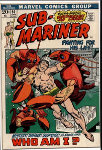Sub-Mariner #50 (1972) Namor the Sub-Mariner [Key Issue]