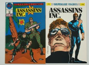 Assassins Inc. #1-2 VF/NM complete series - silverline comics - rich buckler set