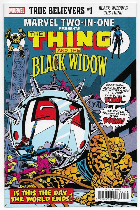 Marvel Two In One #10 [1975] Thing & Black Widow | True Believers Reprint (NM)