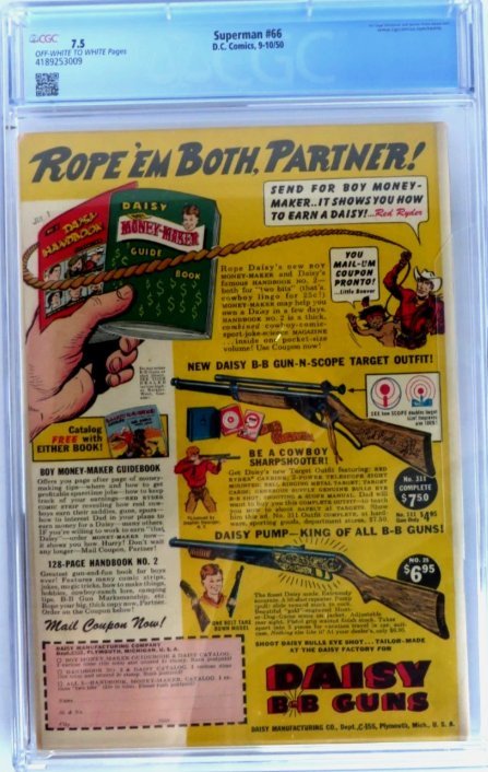 Superman #66 (1950) CGC 7.5