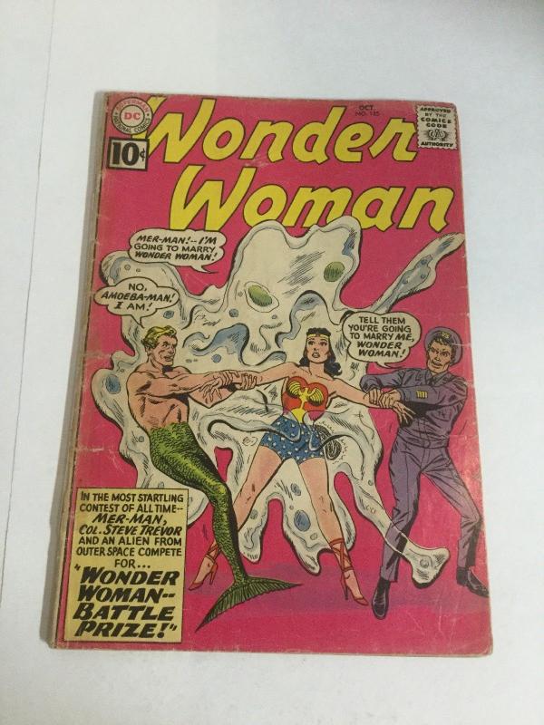 Wonder Woman 125 Gd Good 2.0 Cover Detached Tape On Spine DC Comics SA