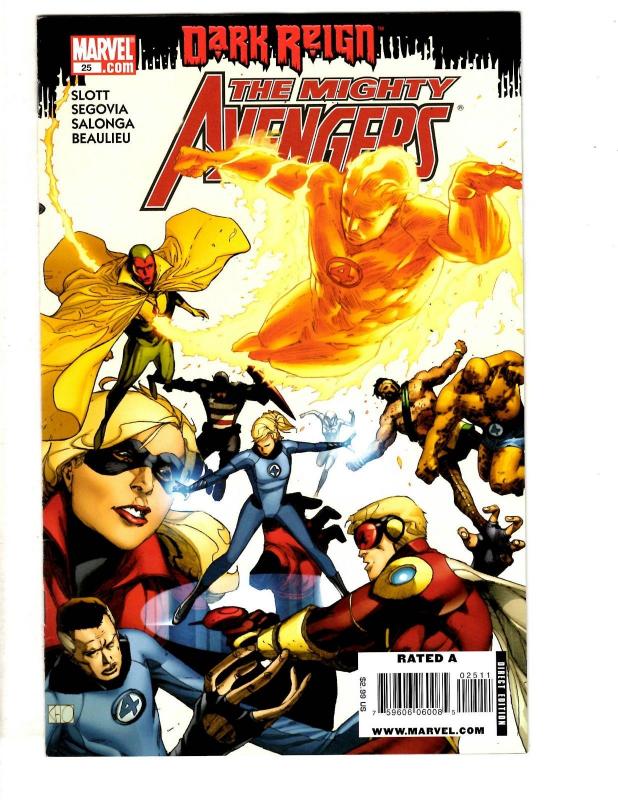 Lot Of 5 Dark Avengers Marvel Comic Books # 5 6 24 25 28 Iron Man Hulk Thor J295