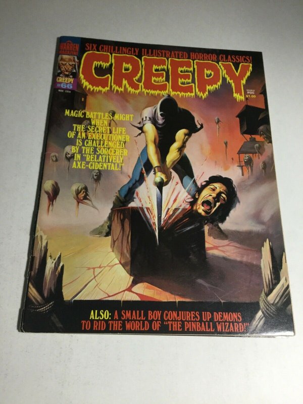 Creepy 66 Vg Very Good 4.0 Cover Split Warren Magazine