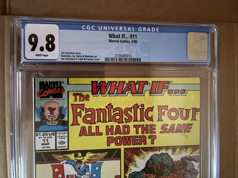 What If? 11 Fantastic Four All Had The Same Power CGC ￼9.8 Mcfarlane Cover