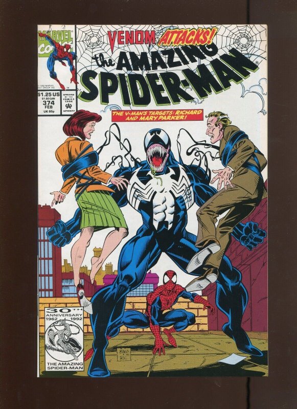 Amazing Spider Man #374 - Venom Attacks! (9.0/9.2) 1993