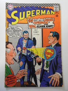Superman #198 (1967) VG Condition ink on 1st page
