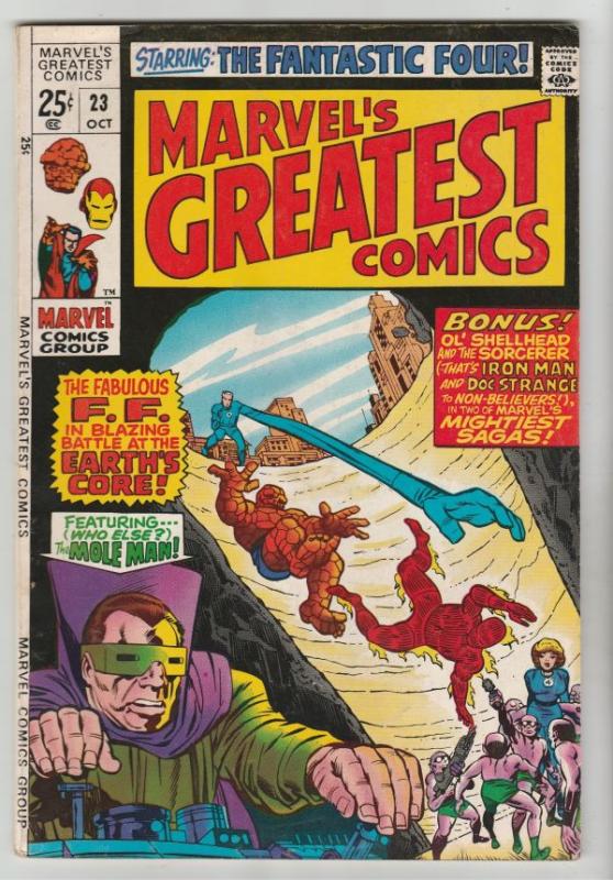 Marvel's Greatest Comics #23 (Oct-69) VF High-Grade Fantastic Four, Captain A...