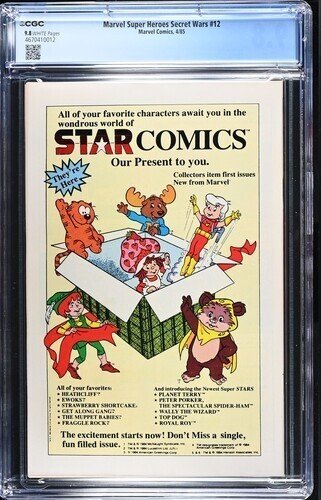 Marvel Super Heroes Secret Wars #12 1985 CGC 9.8 White Pages 012
